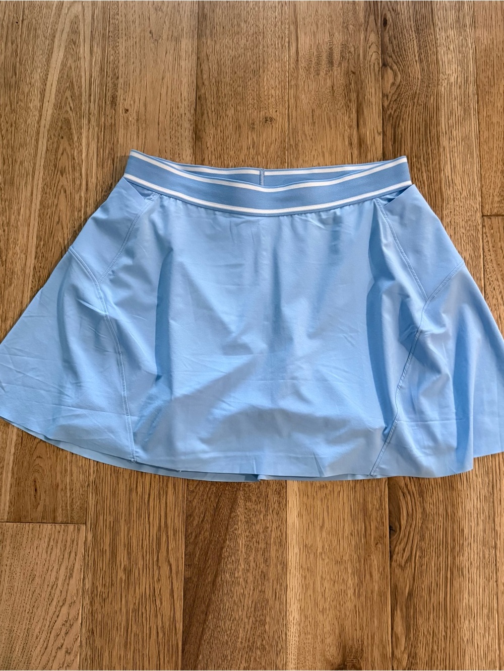 Peter Millar Light Blue Skort with Striped Waistband